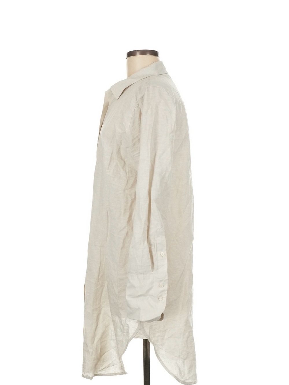 J.Crew Cream Button-Front Shirt - Picture 5 of 6